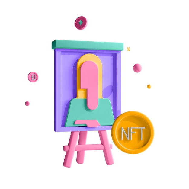 3d nft icon nft art