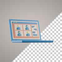 Free PSD 3d online learning on laptop