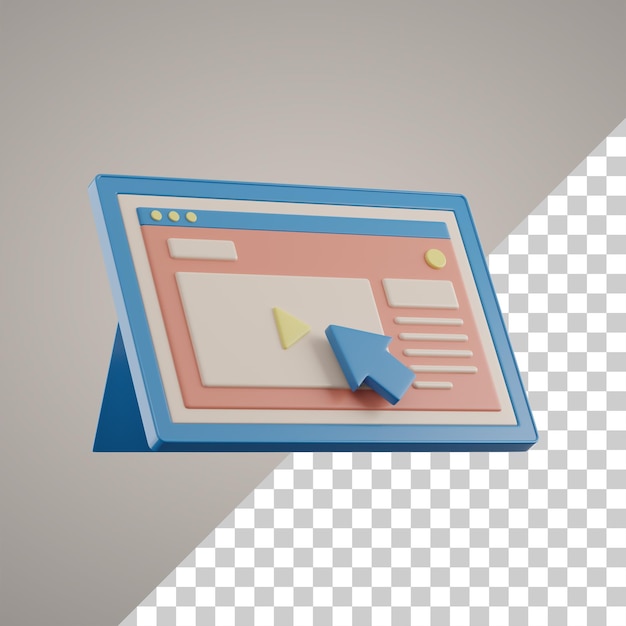 PSD gratuito apprendimento online 3d su tablet