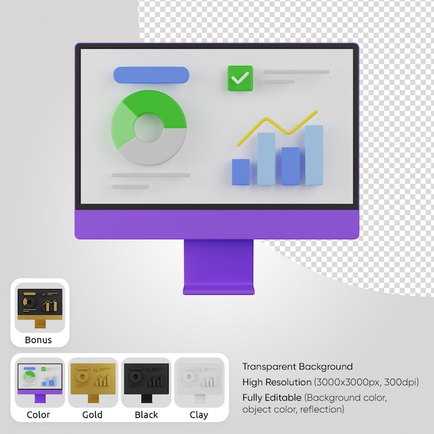 3d pc with statistic front