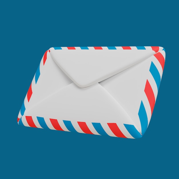 Free PSD 3d post icon with letter