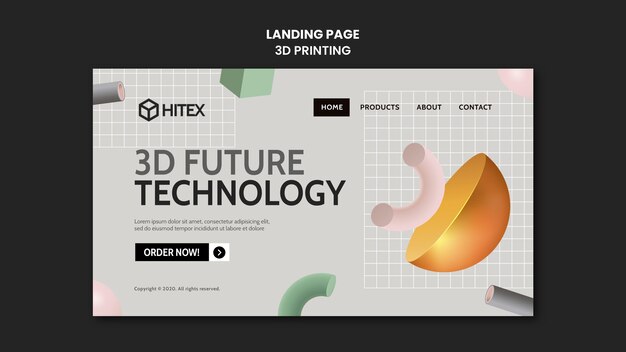 3d printing landing page