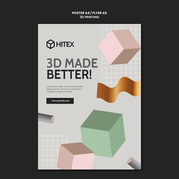 3d printing poster template