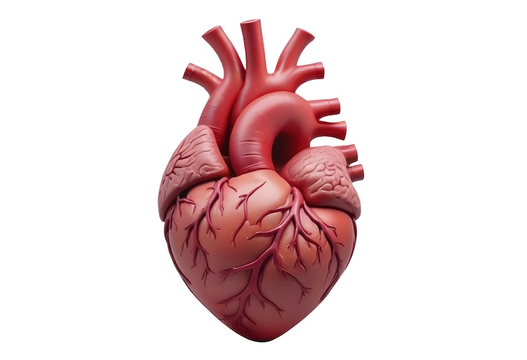 Free PSD 3d realistic heart