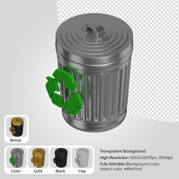 3d recycle bin