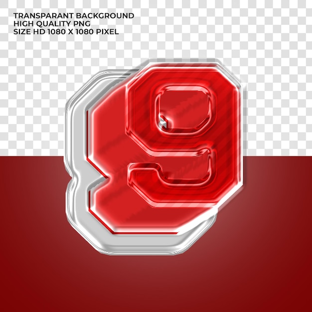 3d Red Alphabet Letter – Free PSD Template Download