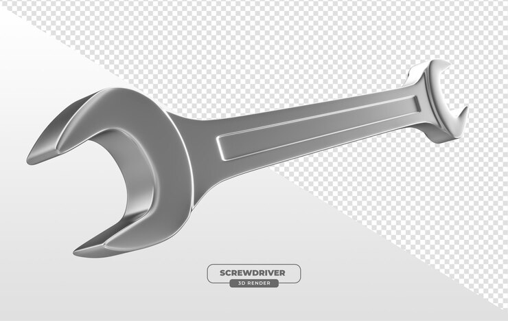 無料PSD 3d レンダリング リアルなメタルキー 透明な背景で自動車のメンテナンス