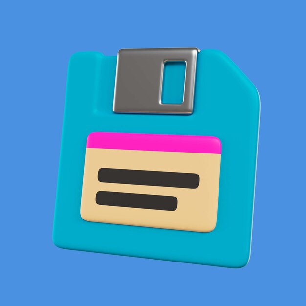 3d rendering of 90s icon