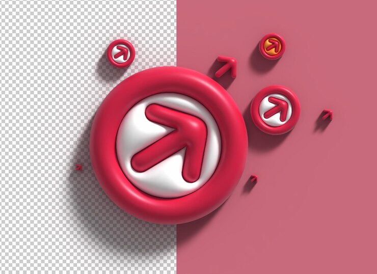 Free PSD 3d rendering abstract arrow background with waves creative architectural concept
