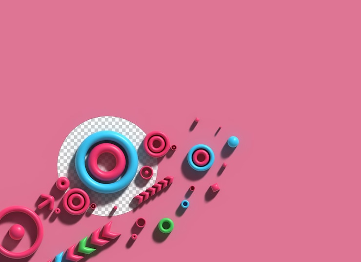 Free PSD 3d rendering abstract background with waves creative architectural concept