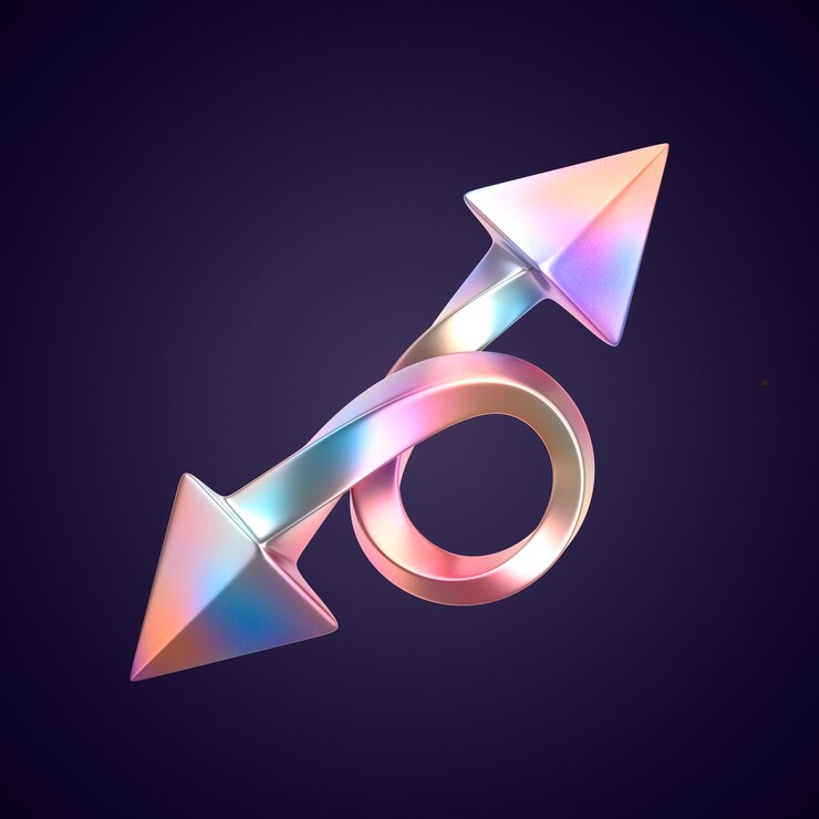 मुफ़्त PSD 3d rendering of arrow icon