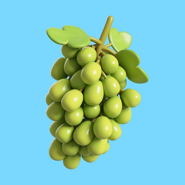 Free PSD 3d rendering of berry