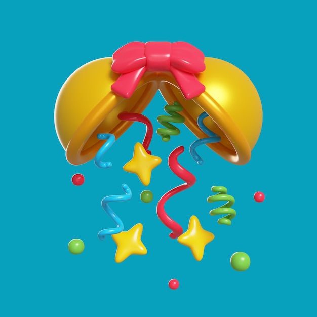 Free PSD 3d rendering of birthday icon