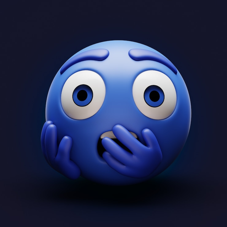 ฟรี PSD เรนเดอร์ 3 มิติของไอคอน blue monday