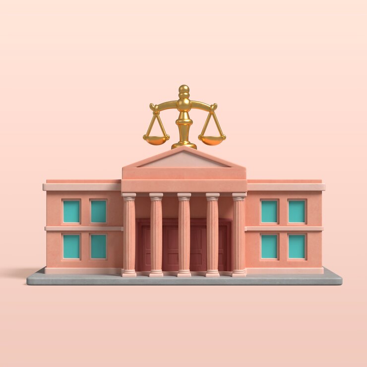 Free PSD 3d rendering of building icon