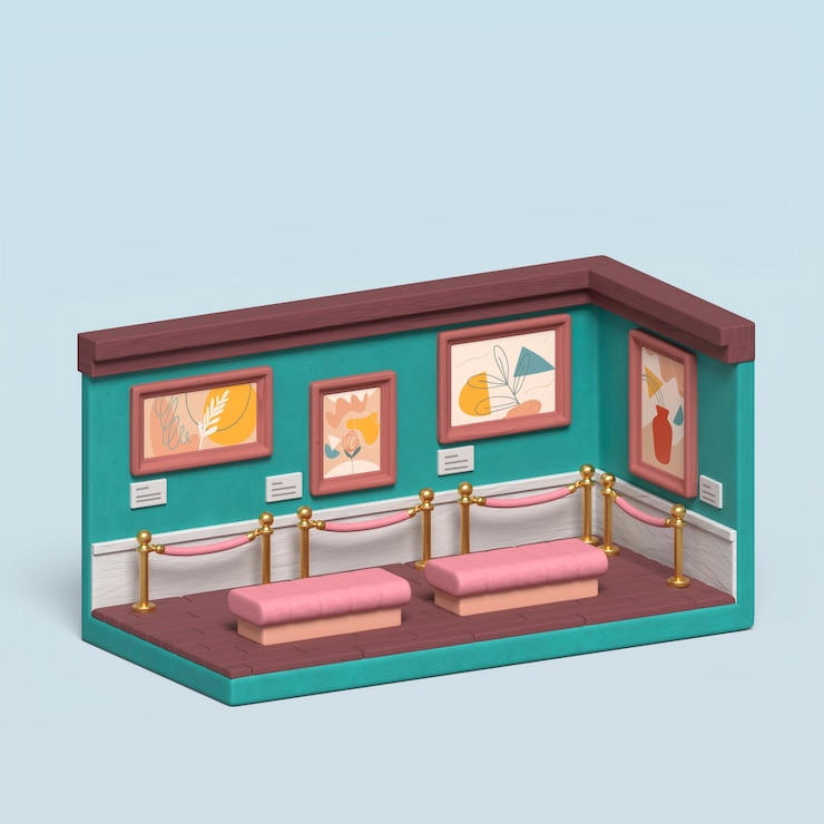 무료 PSD 건물 아이콘의 3d 렌더링