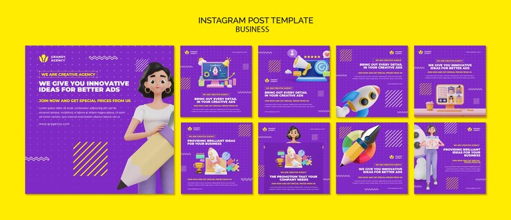 Free PSD 3d rendering business template