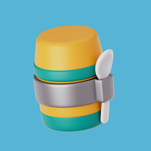 Free PSD 3d rendering of camping icon