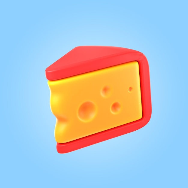 3d rendering of delicious cheese