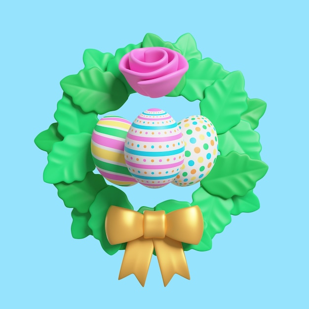 3d rendering of easter icon