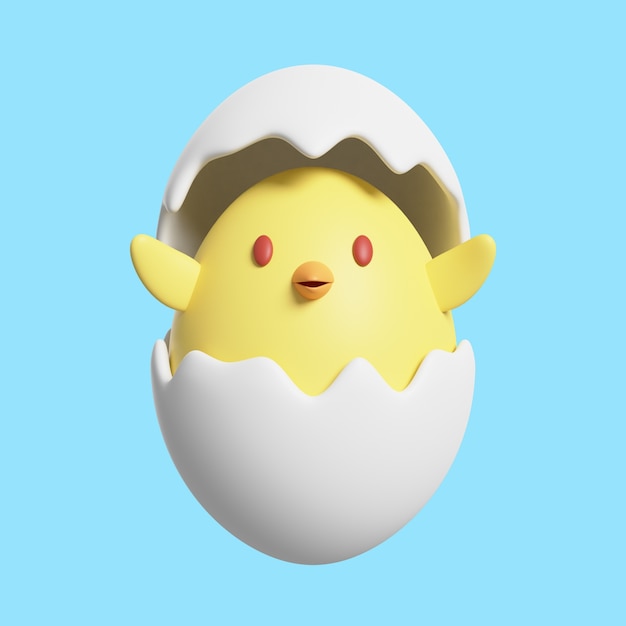 Free PSD 3d rendering of easter icon