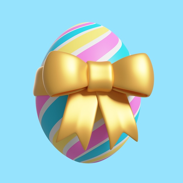 Free PSD 3d rendering of easter icon