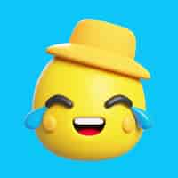 PSD gratuito rendering 3d dell'icona emoji