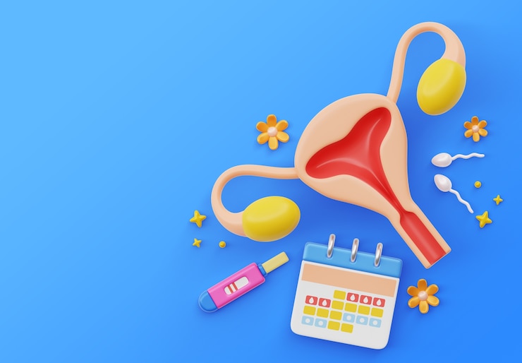 Free PSD 3d rendering of  fertility sales background