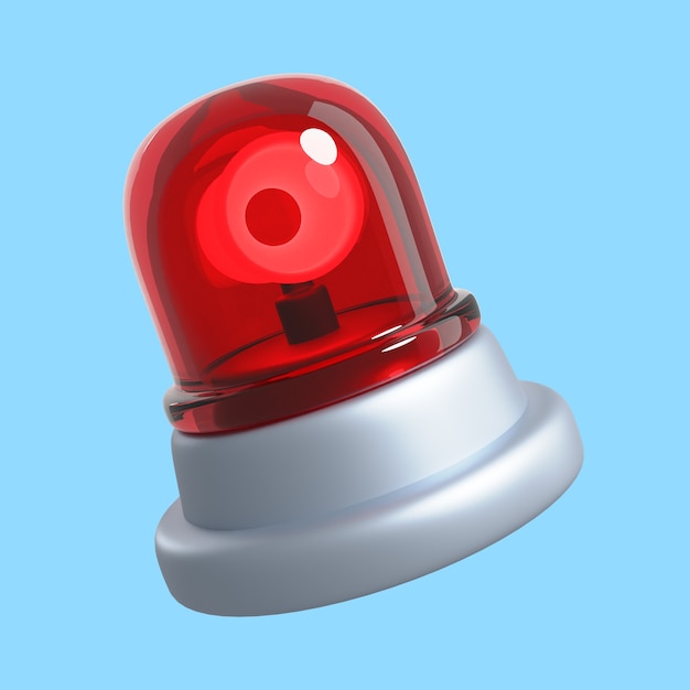 3d rendering of firefighter icon