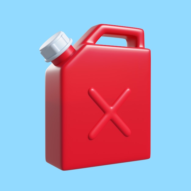 3d rendering of firefighter icon