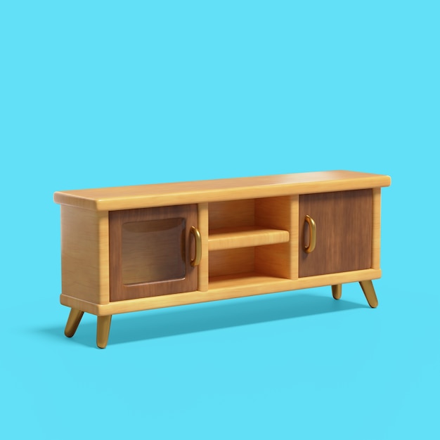 3d rendering of furniture icon