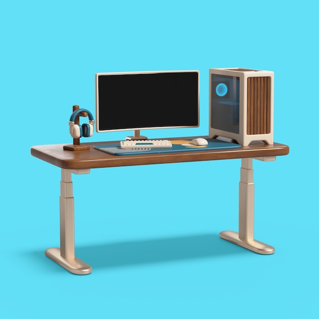 3d rendering of furniture icon