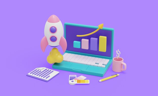 3D визуализация графического дизайна