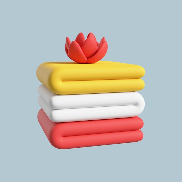 Free PSD 3d rendering of hotel icon