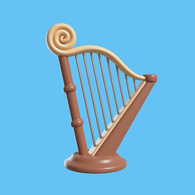 Free PSD 3d rendering of icon instrument