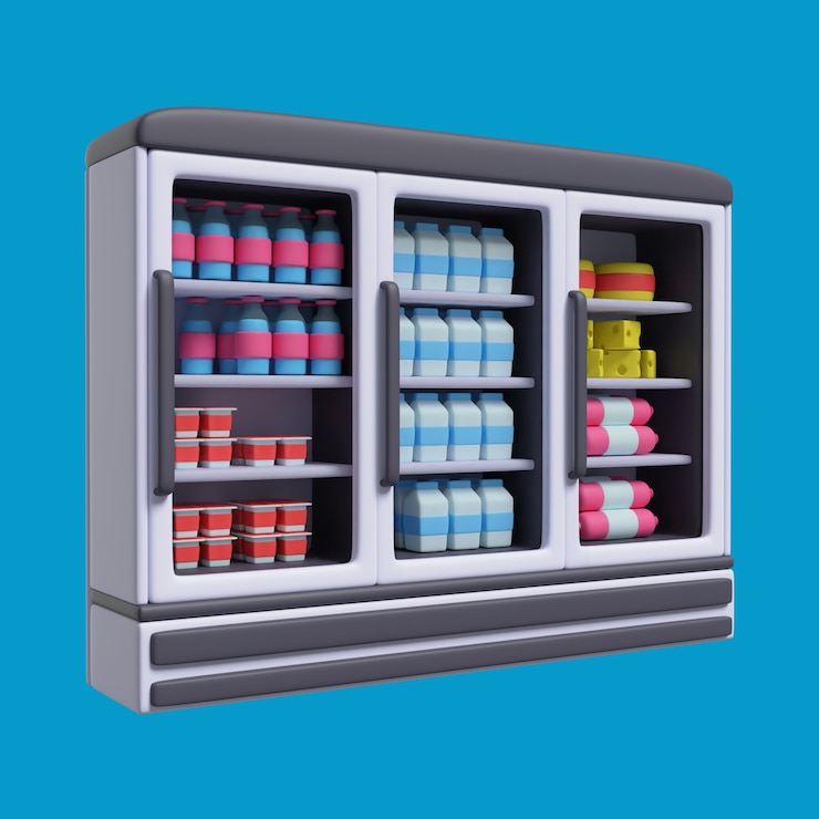 Free PSD 3d rendering of item used when shopping