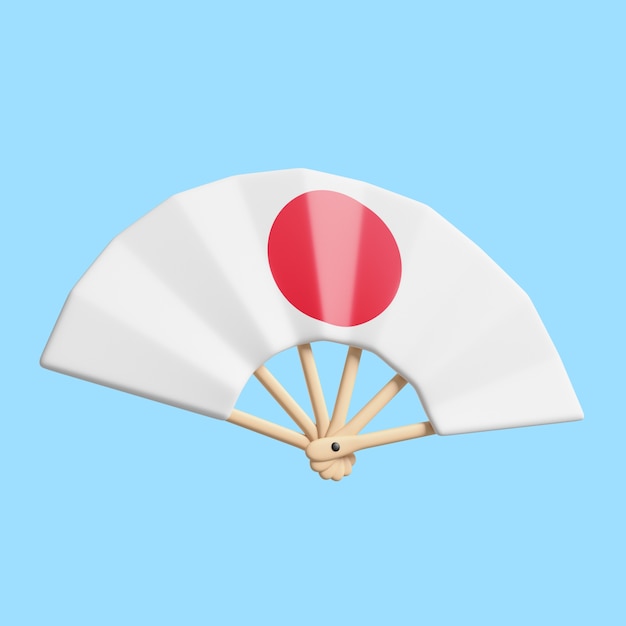 3d rendering of japan icon