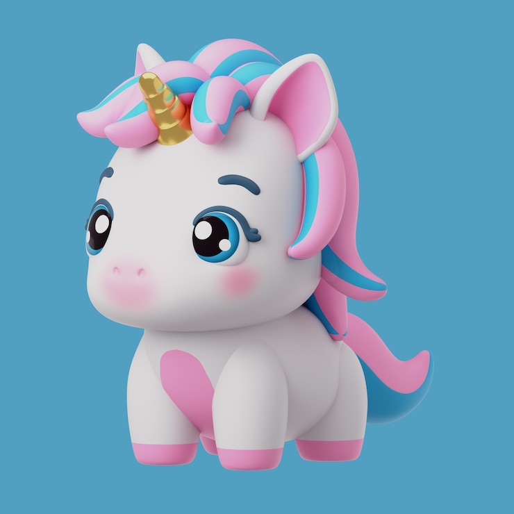 मुफ़्त PSD 3d rendering of kawaii animal icon
