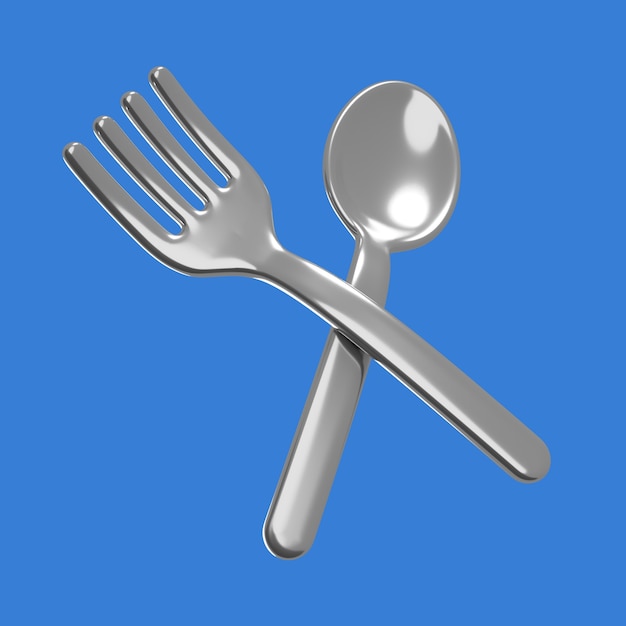 PSD gratuito rendering 3d dell'icona degli attrezzi da cucina.