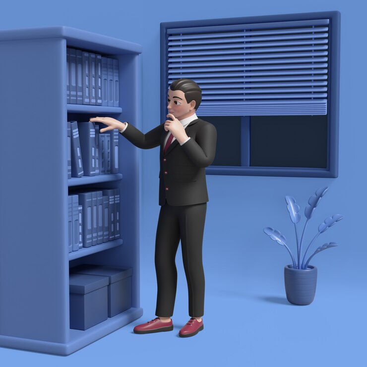 मुफ़्त PSD 3d rendering of lawyer character