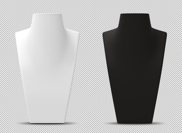 Download Premium PSD | Render of wooden mannequin isolated