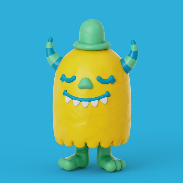 3D-рендеринг иконки монстров