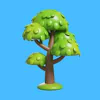 無料PSD 植物アイコンの 3d レンダリング