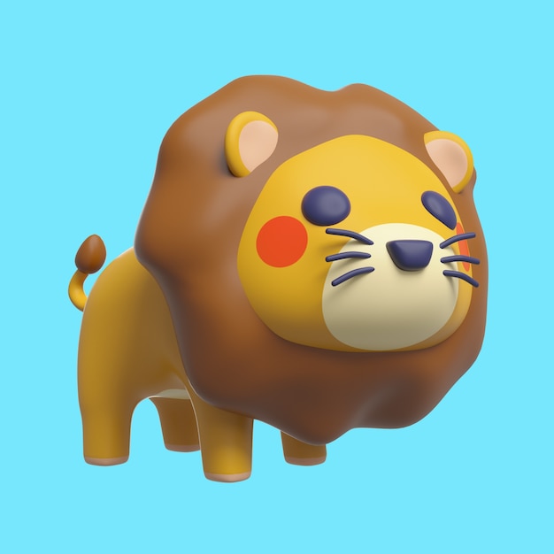 無料PSD 野生動物の 3 d レンダリング