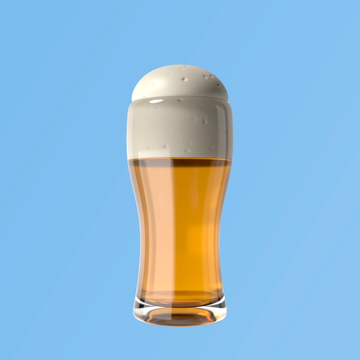 मुफ़्त PSD 3d rendering of oktoberfest beer glass icon