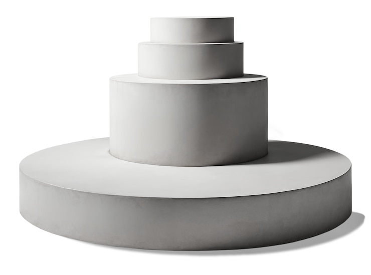 Free PSD 3d rendering of podium isolated