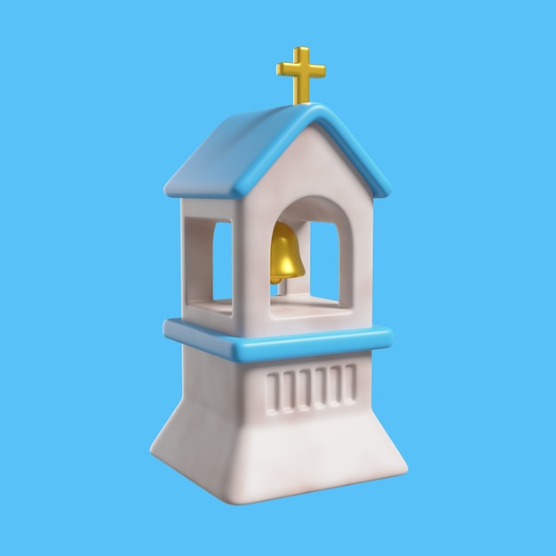 PSD gratuito rendering 3d dell'icona della religione