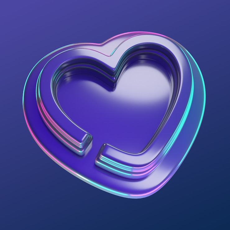 मुफ़्त PSD 3d rendering of  social media icon