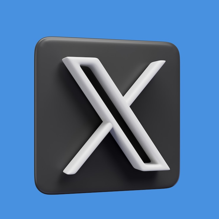 Free PSD 3d rendering of social media marketing icon