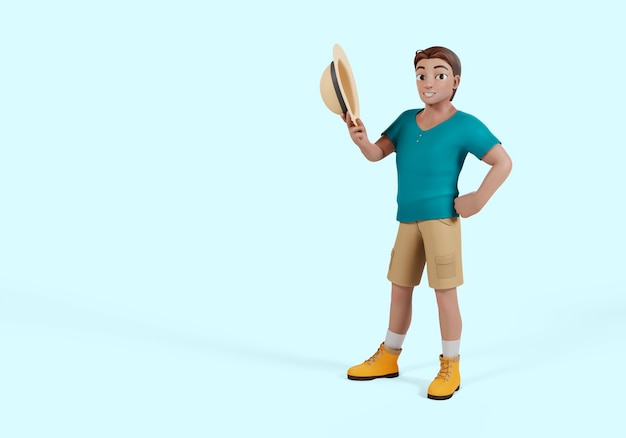 3d rendering of travel tourist